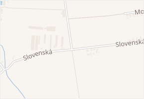 Slovenská v obci Jaroměř - mapa ulice