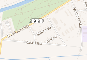 Štěrbova v obci Jaroměř - mapa ulice