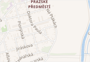 Wolkerova v obci Jaroměř - mapa ulice