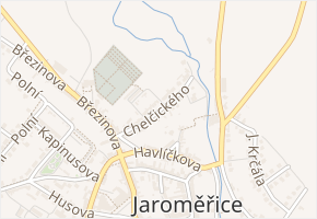 Chelčického v obci Jaroměřice nad Rokytnou - mapa ulice