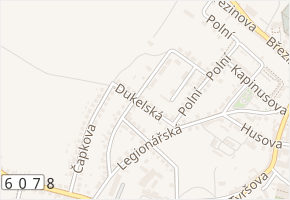 Dukelská v obci Jaroměřice nad Rokytnou - mapa ulice