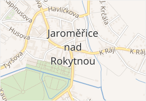 Jaroměřice nad Rokytnou v obci Jaroměřice nad Rokytnou - mapa části obce