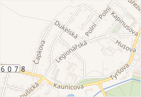 Jiráskova v obci Jaroměřice nad Rokytnou - mapa ulice