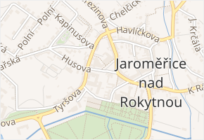 Komenského v obci Jaroměřice nad Rokytnou - mapa ulice