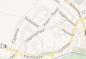 Legionářská v obci Jaroměřice nad Rokytnou - mapa ulice