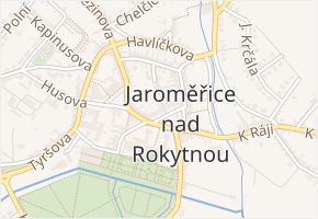 nám. Míru v obci Jaroměřice nad Rokytnou - mapa ulice