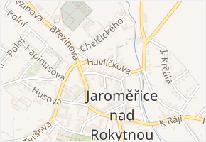 Smetanova v obci Jaroměřice nad Rokytnou - mapa ulice