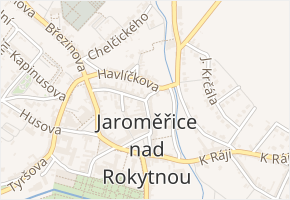 Žerotínova v obci Jaroměřice nad Rokytnou - mapa ulice