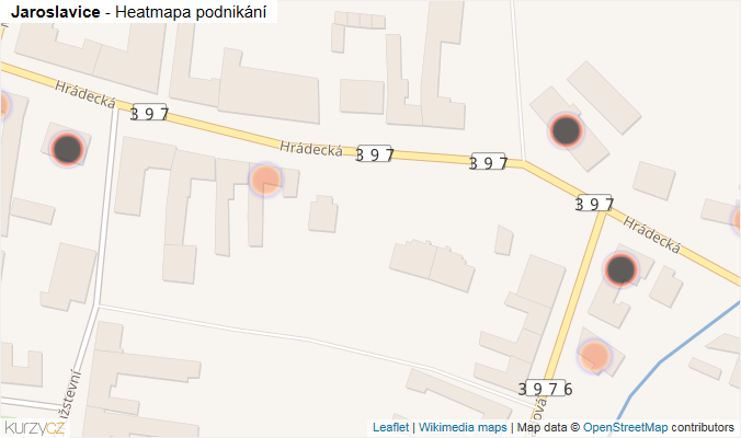 Mapa Jaroslavice - Firmy v obci.