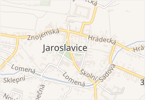 Jaroslavice v obci Jaroslavice - mapa části obce