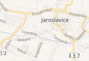 Lomená v obci Jaroslavice - mapa ulice