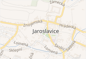 Náměstí v obci Jaroslavice - mapa ulice