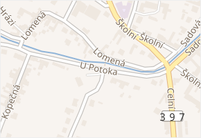 U Potoka v obci Jaroslavice - mapa ulice