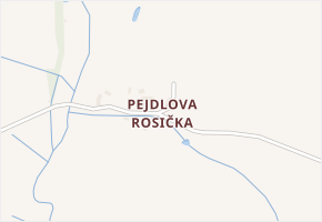 Pejdlova Rosička v obci Jarošov nad Nežárkou - mapa části obce