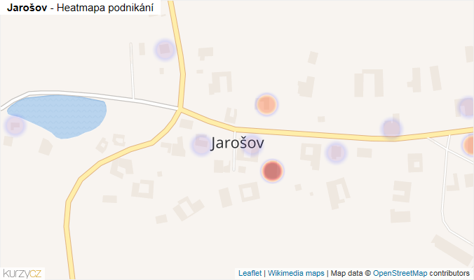 Mapa Jarošov - Firmy v části obce.