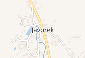 Javorek v obci Javorek - mapa části obce