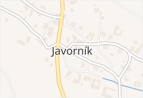 Javorník v obci Javorník - mapa části obce