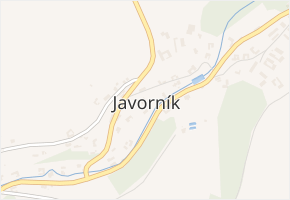 Javorník v obci Javorník - mapa části obce