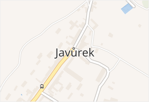 Javůrek v obci Javůrek - mapa části obce