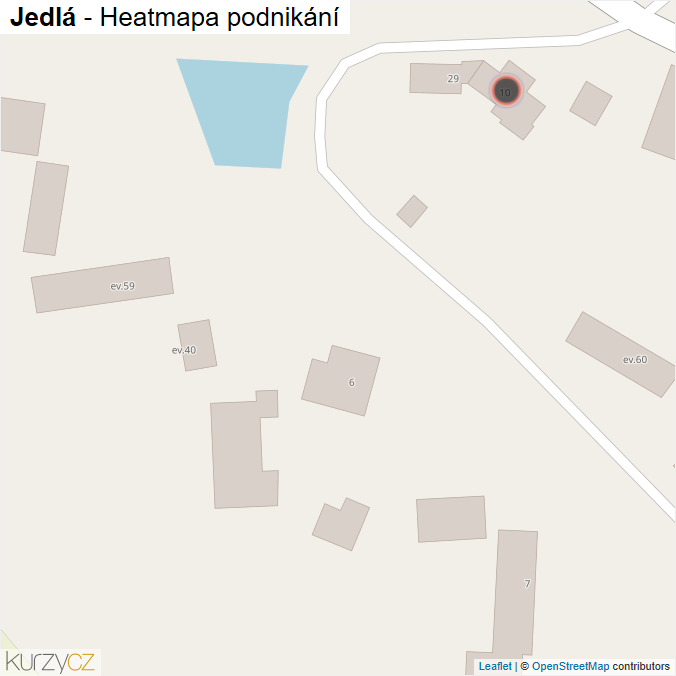 Mapa Jedlá - Firmy v obci.