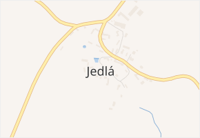 Jedlá v obci Jedlá - mapa části obce