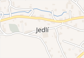 Jedlí v obci Jedlí - mapa části obce