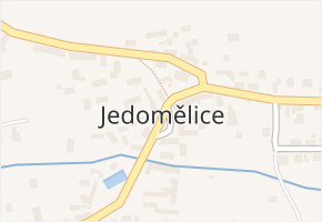 Jedomělice v obci Jedomělice - mapa části obce