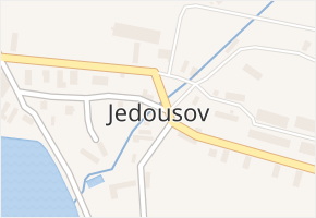 Jedousov v obci Jedousov - mapa části obce