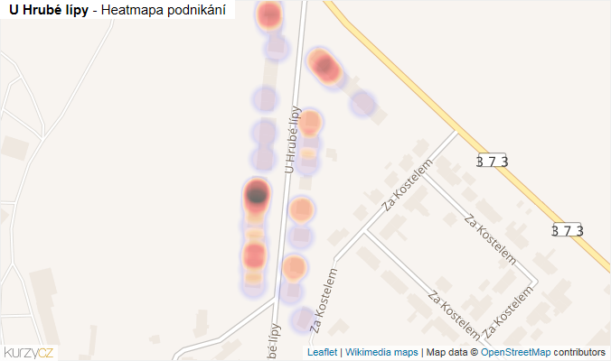Mapa U Hrubé lípy - Firmy v ulici.