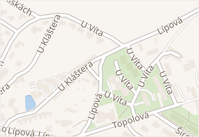 Lípová v obci Jemnice - mapa ulice
