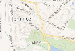 Na Parkáni v obci Jemnice - mapa ulice