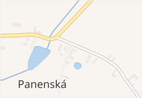 Panenská v obci Jemnice - mapa části obce