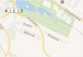 Polická v obci Jemnice - mapa ulice