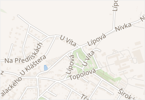 U Víta v obci Jemnice - mapa ulice