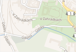 Údolní v obci Jemnice - mapa ulice