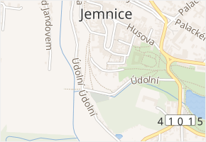 V Zahrádkách v obci Jemnice - mapa ulice