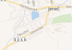 A. Dvořáka v obci Jeneč - mapa ulice