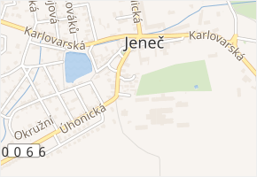 Nouzov v obci Jeneč - mapa ulice