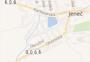 Sokolovská v obci Jeneč - mapa ulice