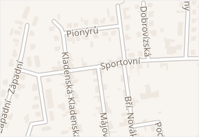 Sportovní v obci Jeneč - mapa ulice
