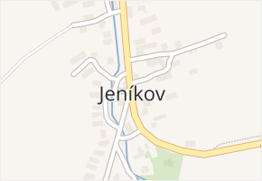 Jeníkov v obci Jeníkov - mapa části obce