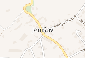 Jenišov v obci Jenišov - mapa části obce