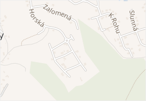 Pod Vrchem v obci Jenišov - mapa ulice
