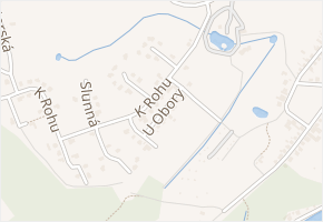 U Obory v obci Jenišov - mapa ulice