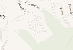 Za Hájem v obci Jenišov - mapa ulice