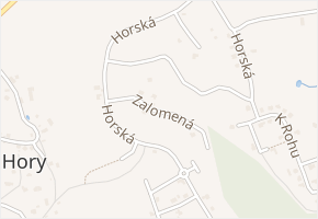 Zalomená v obci Jenišov - mapa ulice