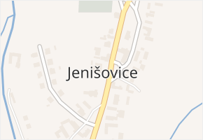 Jenišovice v obci Jenišovice - mapa části obce
