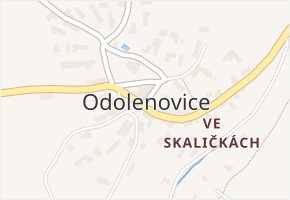 Odolenovice v obci Jenišovice - mapa části obce