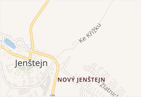 Ke Křížku v obci Jenštejn - mapa ulice