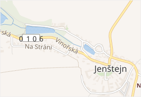 Na Stráni v obci Jenštejn - mapa ulice
